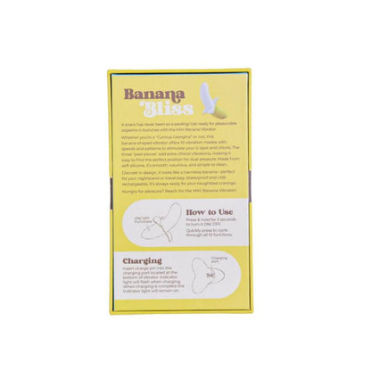 Banana Bliss 13cm Silicone Slimline Vibrator Massager BMS Factory