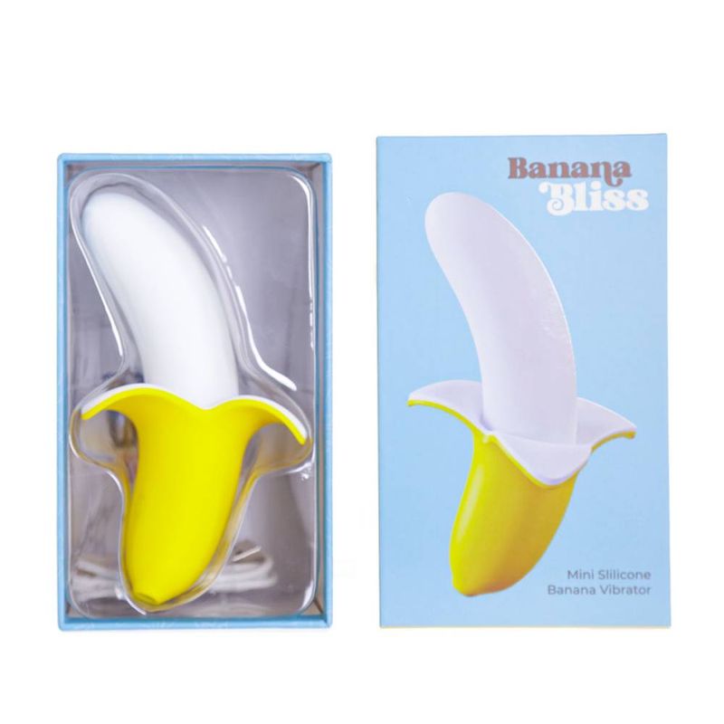 Banana Bliss 13cm Silicone Slimline Vibrator Massager BMS Factory
