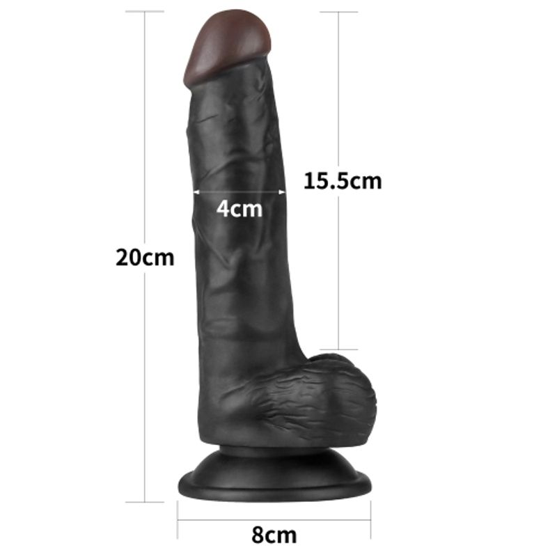 Easy Strap On Set 7.5in Black Lovetoy