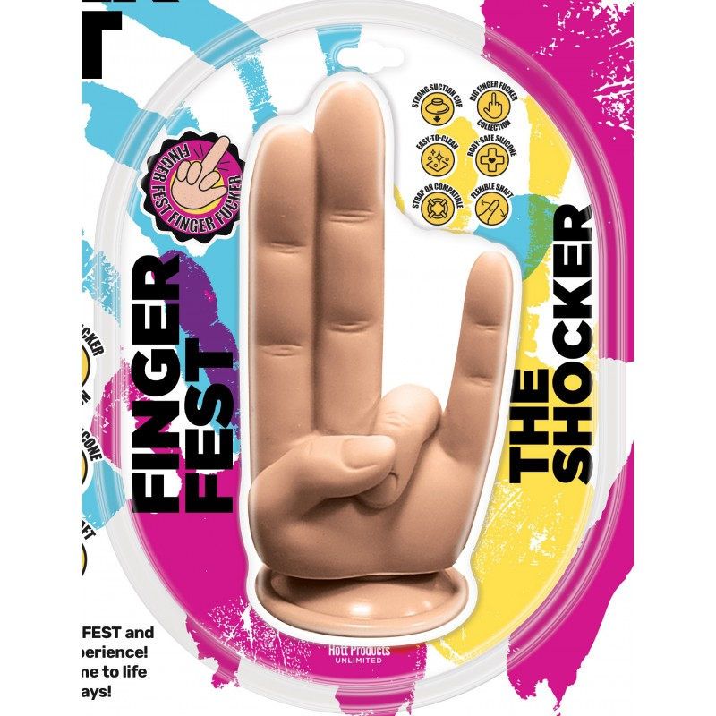 Finger Fest Dildo The Shocker Flesh Hott Products