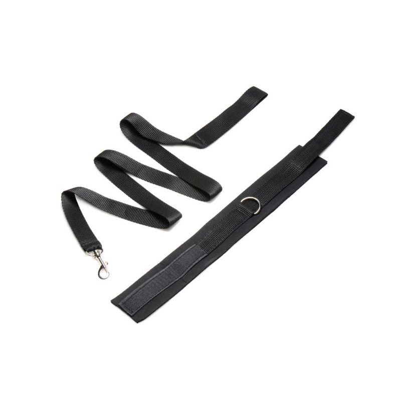 Neoprene Collar And Leash Set Black Frisky