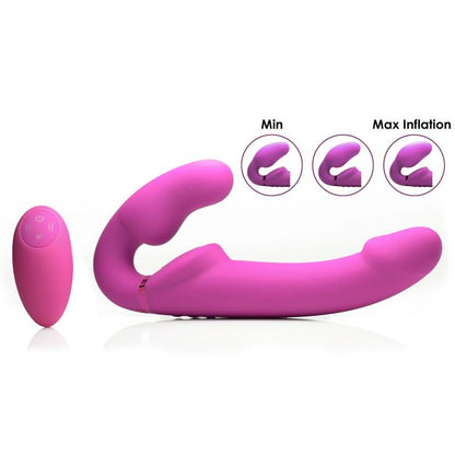 Worlds 1st Remote Control Inflatable Ergo-Fit Strapless Strap-On Strap U