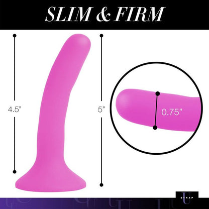 Pink Silicone Strap-On Dildo Small Strap U