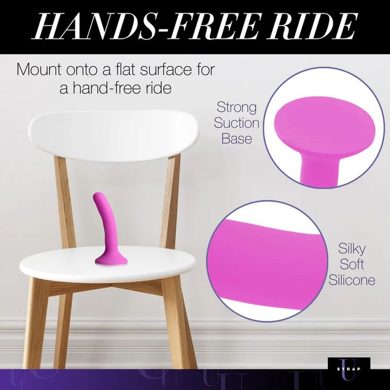 Pink Silicone Strap-On Dildo Small Strap U
