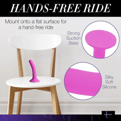 Pink Silicone Strap-On Dildo Small Strap U