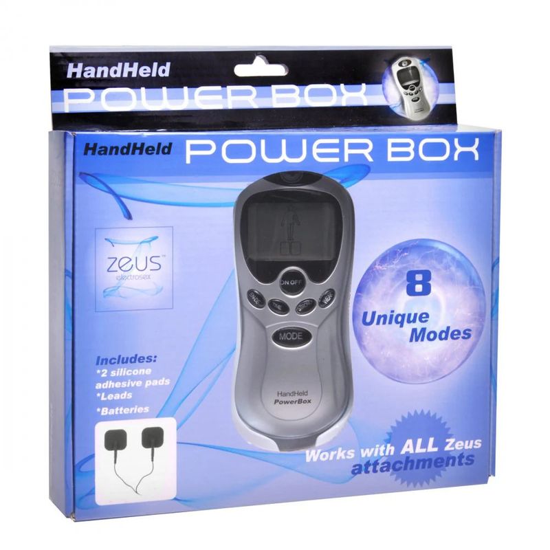 Zeus Handheld 8 Mode Power Box with Black Pads Zeus