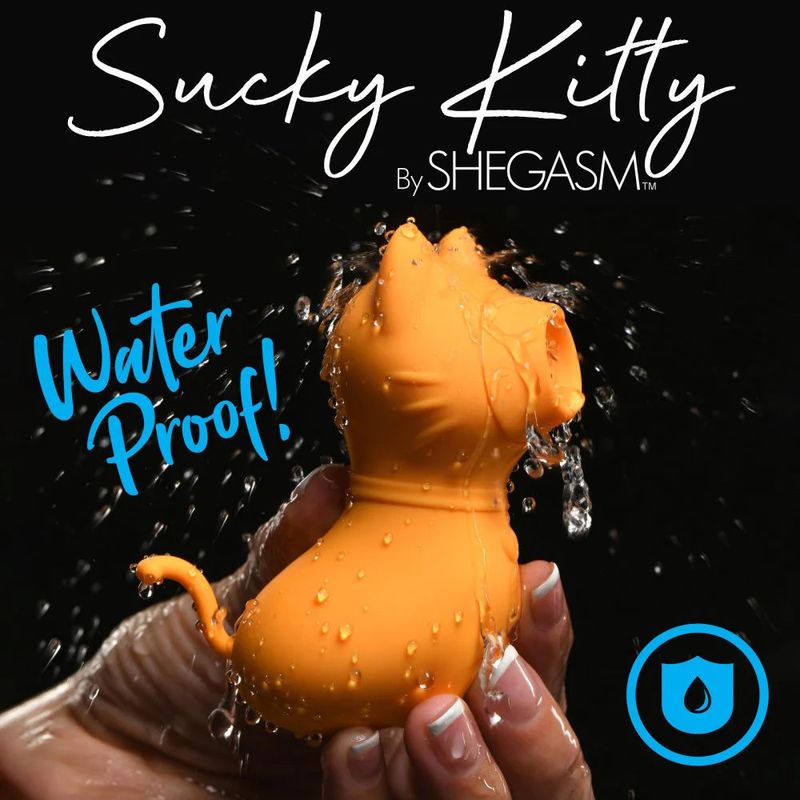 Sucky Kitty 7X Clitoral Stimulator Orange Shegasm