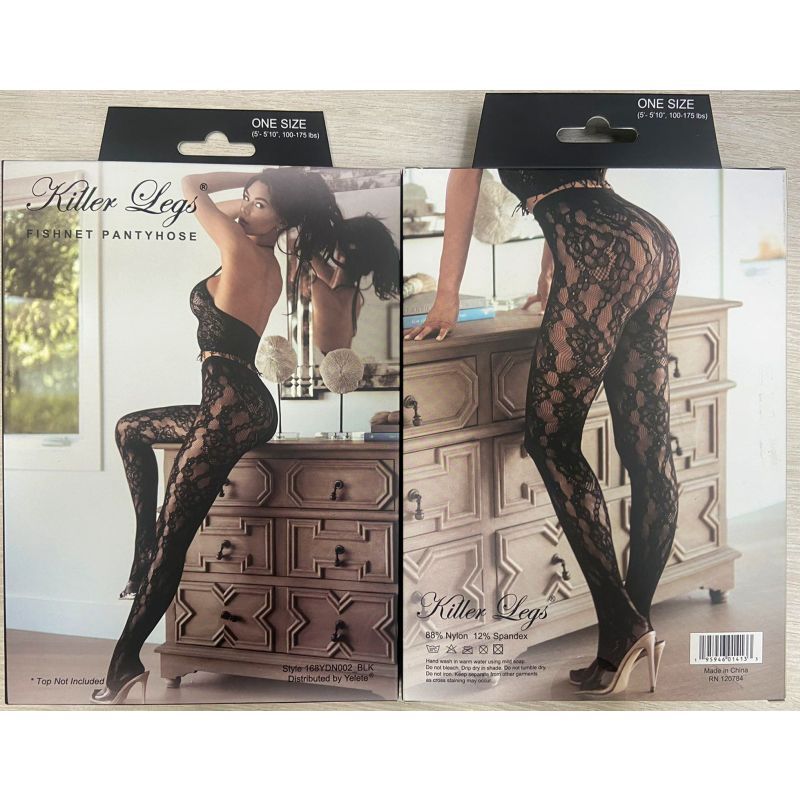 Shadowline Geo Fishnet Tights Black Killer Legs