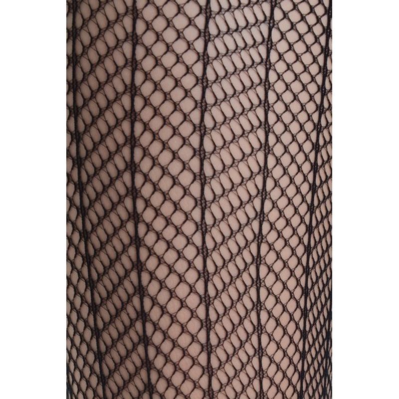 Sensual Arrow Mesh Tights Black Killer Legs