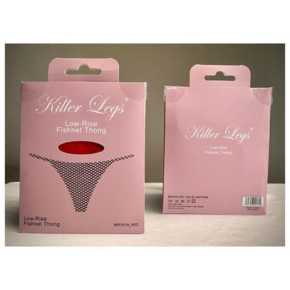 Mesh Net G-String Black Killer Legs