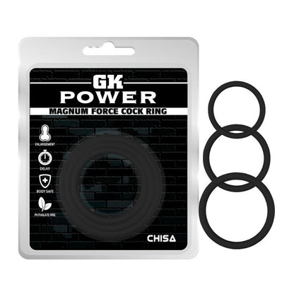 Magnum Force Cock Ring Set Black GK Power