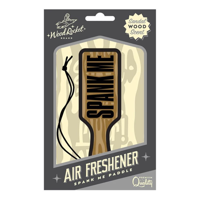 Spank Me Paddle Air Freshener Wood Rocket