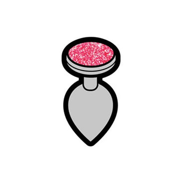 Gem Butt Plug Enamel Pin Wood Rocket