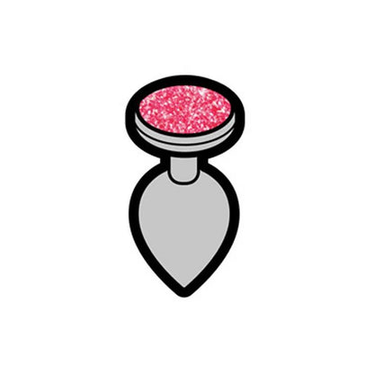 Gem Butt Plug Enamel Pin Wood Rocket