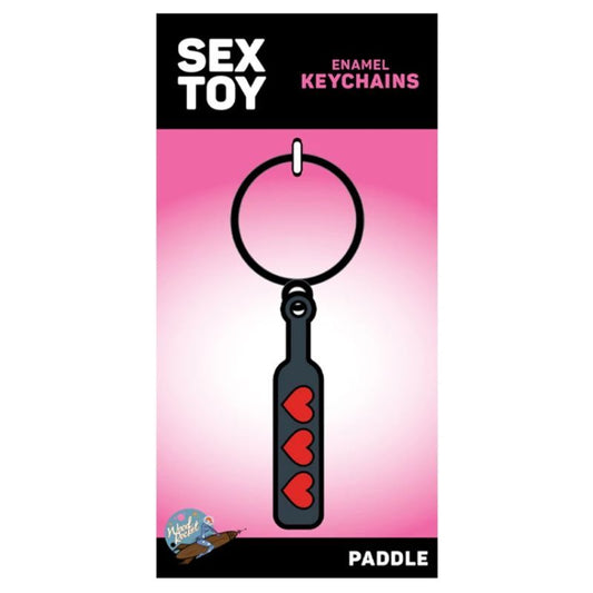 Hearts Paddle Keychain Wood Rocket