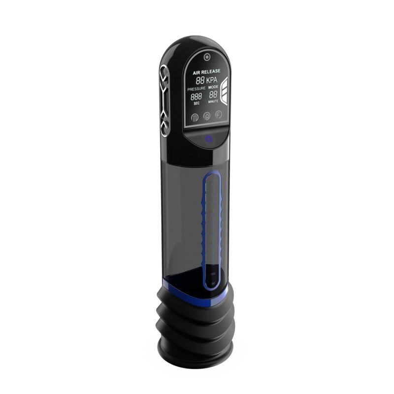 ISP90 Curve Infrared Automatic LCD Penis Pump Blue Peak Performa