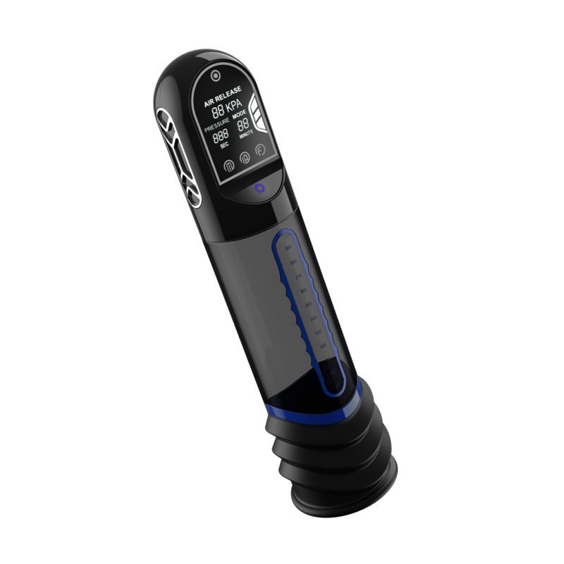 ISP90 Curve Infrared Automatic LCD Penis Pump Blue Peak Performa