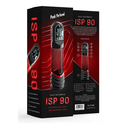 ISP90 Curve Infrared Automatic LCD Penis Pump Red Peak Performa