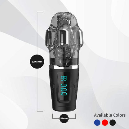 Hypershaker Automatic App Controlled LCD Masturbator Blue Peak Performa