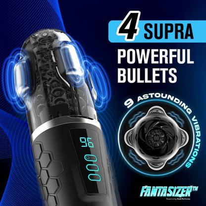 Hypershaker Automatic App Controlled LCD Masturbator Blue Peak Performa