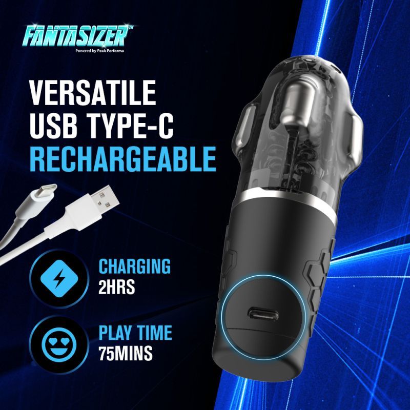 Hypershaker Automatic App Controlled LCD Masturbator Blue Peak Performa