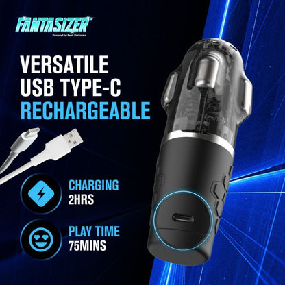 Hypershaker Automatic App Controlled LCD Masturbator Blue Peak Performa