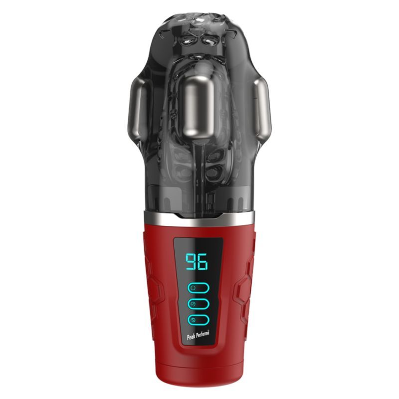 Hypershaker Automatic App Controlled LCD Masturbator Red Peak Performa