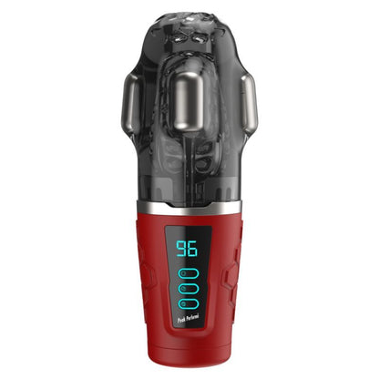 Hypershaker Automatic App Controlled LCD Masturbator Red Peak Performa