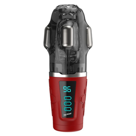 Hypershaker Automatic App Controlled LCD Masturbator Red Peak Performa