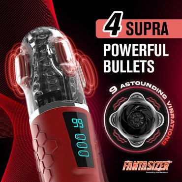 Hypershaker Automatic App Controlled LCD Masturbator Red Peak Performa
