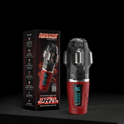 Hypershaker Automatic App Controlled LCD Masturbator Red Peak Performa