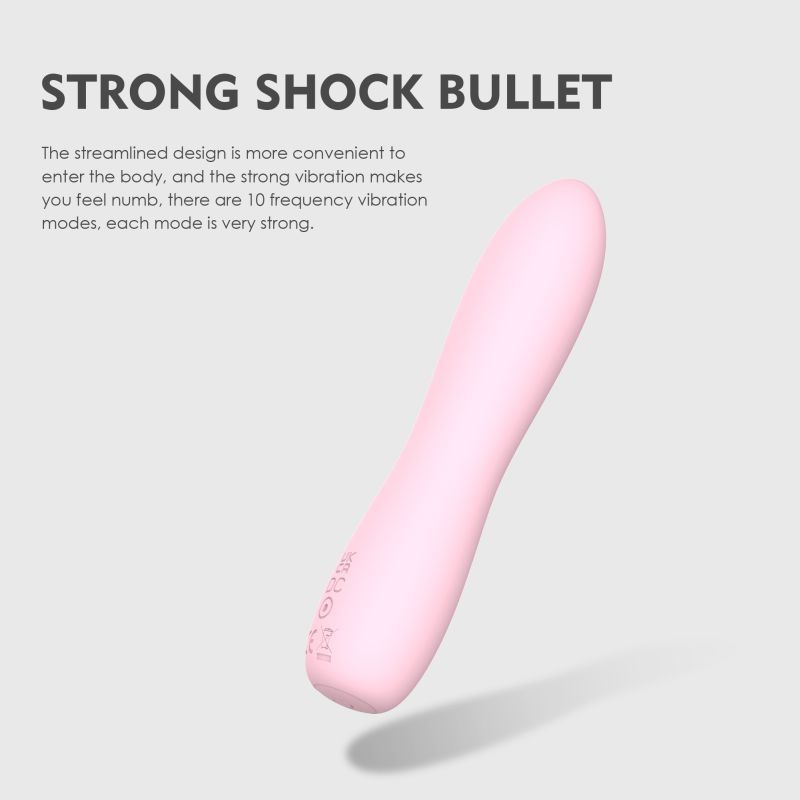 Bella Silicone 140mm Bullet Massager Pink SXE