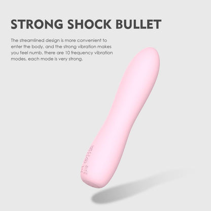 Bella Silicone 140mm Bullet Massager Pink SXE