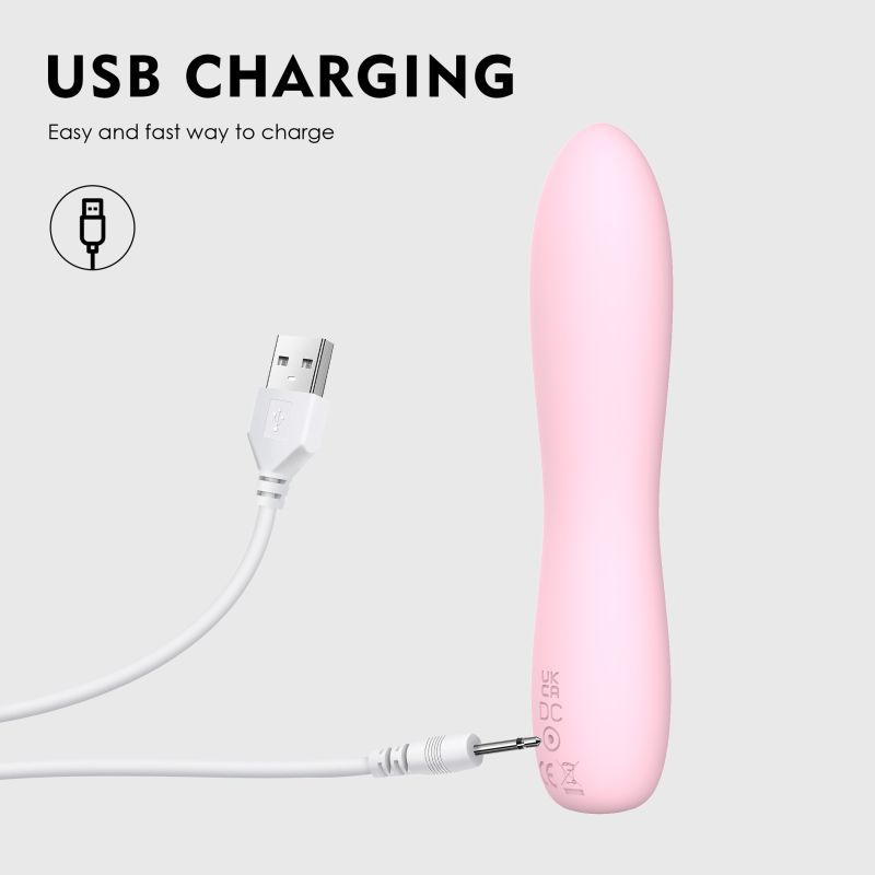 Bella Silicone 140mm Bullet Massager Pink SXE