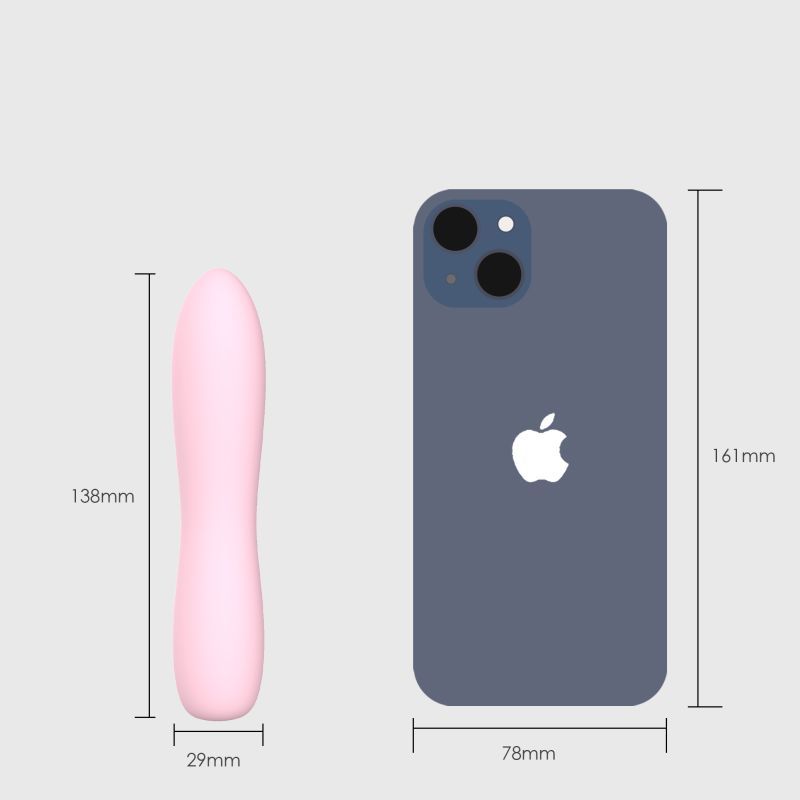 Bella Silicone 140mm Bullet Massager Pink SXE