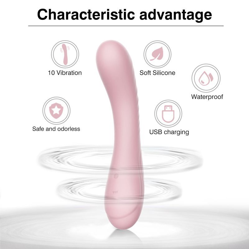Maya Curve Silicone Vibrator Pink SXE