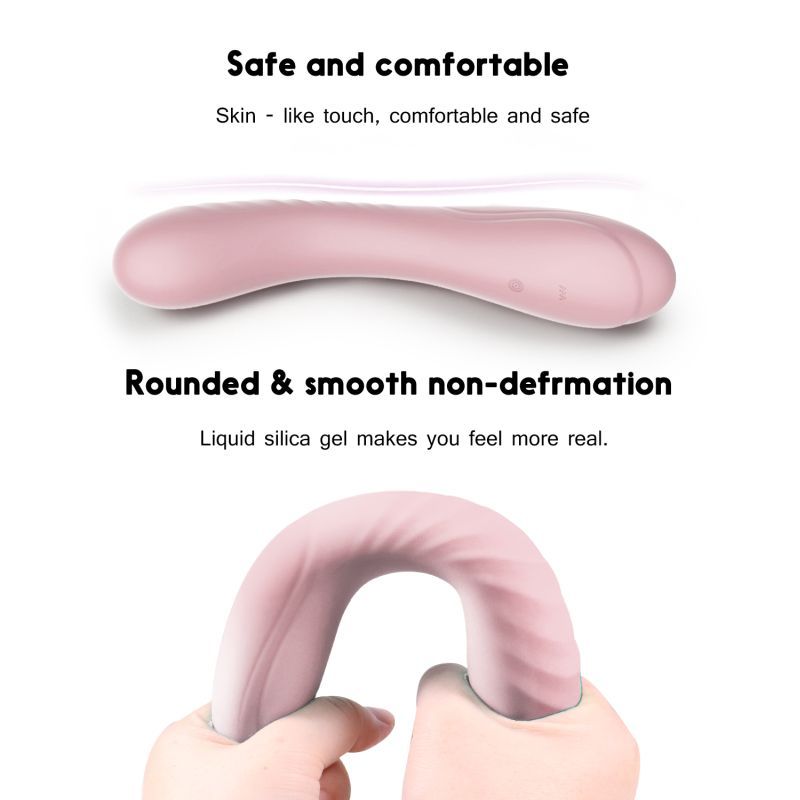 Maya Curve Silicone Vibrator Pink SXE