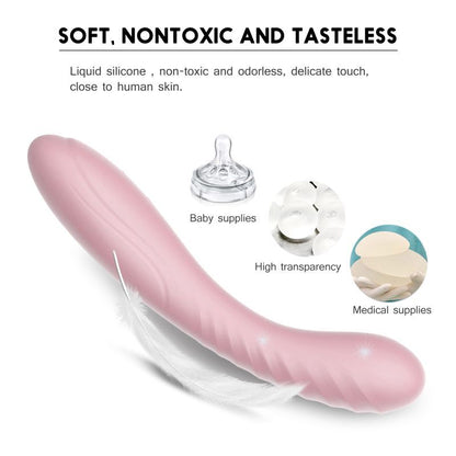 Maya Curve Silicone Vibrator Pink SXE