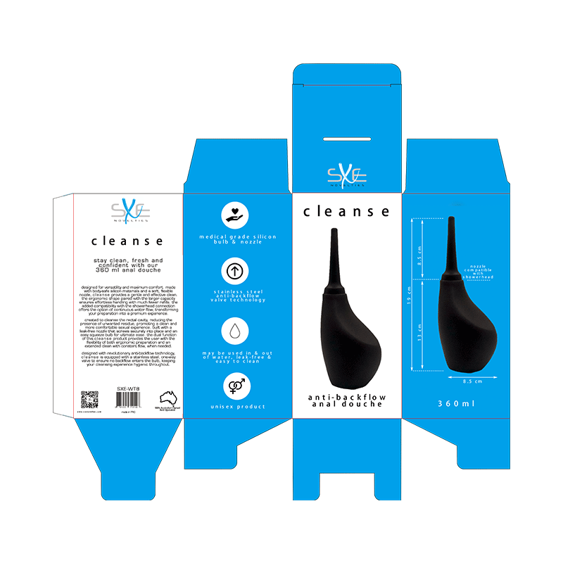 Silicone Ergonomic Anti-Backflow Douche 360ml SXE