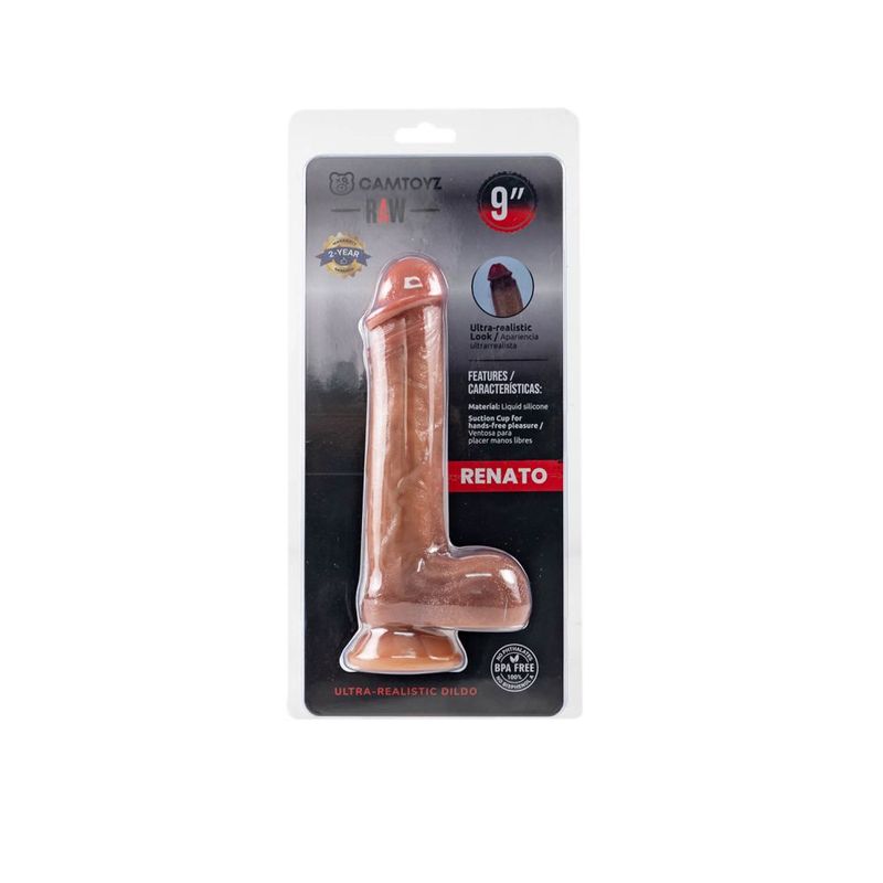 Ultra Realistic 23cm Silicone Dildo Renato RAW