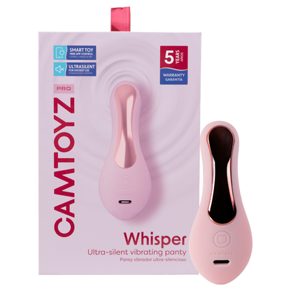 Whisper Silent App Controlled Panty Vibrator CAMTOYZ