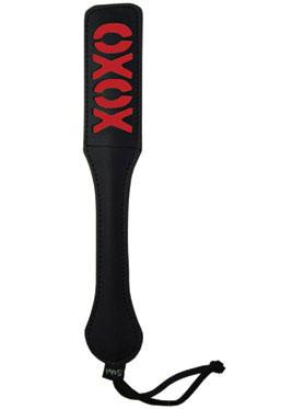 Sex & Mischief XOXO Paddle - Black - Black Paddle Sportsheets