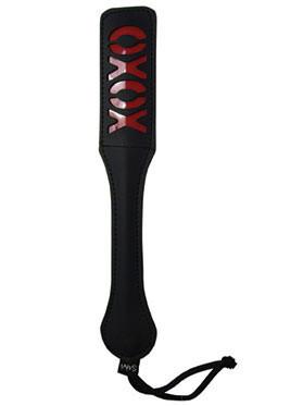 Sex & Mischief XOXO Paddle - Black - Black Paddle Sportsheets