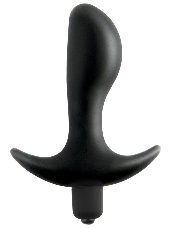 Anal Fantasy Collection Vibrating Perfect Plug - Black 9 cm (3.5'') Vibrating Butt Plug Pipedreams