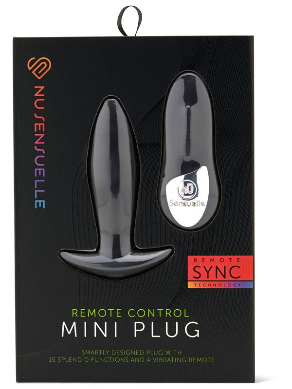 NU Sensuelle Mini Plug 15 Function Black Nu Sensuelle