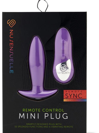 Nu Sensuelle Remote Control Vibrating Mini Plug Nu Sensuelle