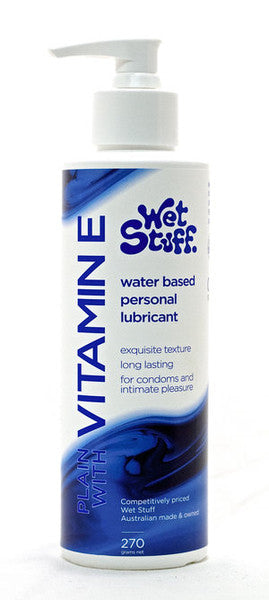 Wet Stuff Vitamin E Long-Lasting Water Based Lubricant Pump 270G  - Club X