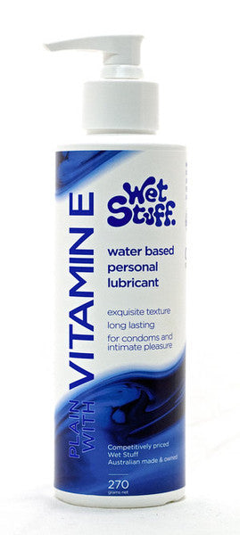 Wet Stuff Vitamin E Long-lasting Water Based Lubricant Pump Bottle 270g  - ClubX