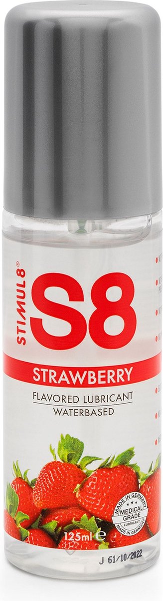 S8 Strawberry Flavored Lube 125Ml  - Club X