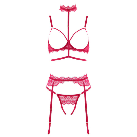 Pl010Red Muse Lingerie Red Xl Size  - Club X